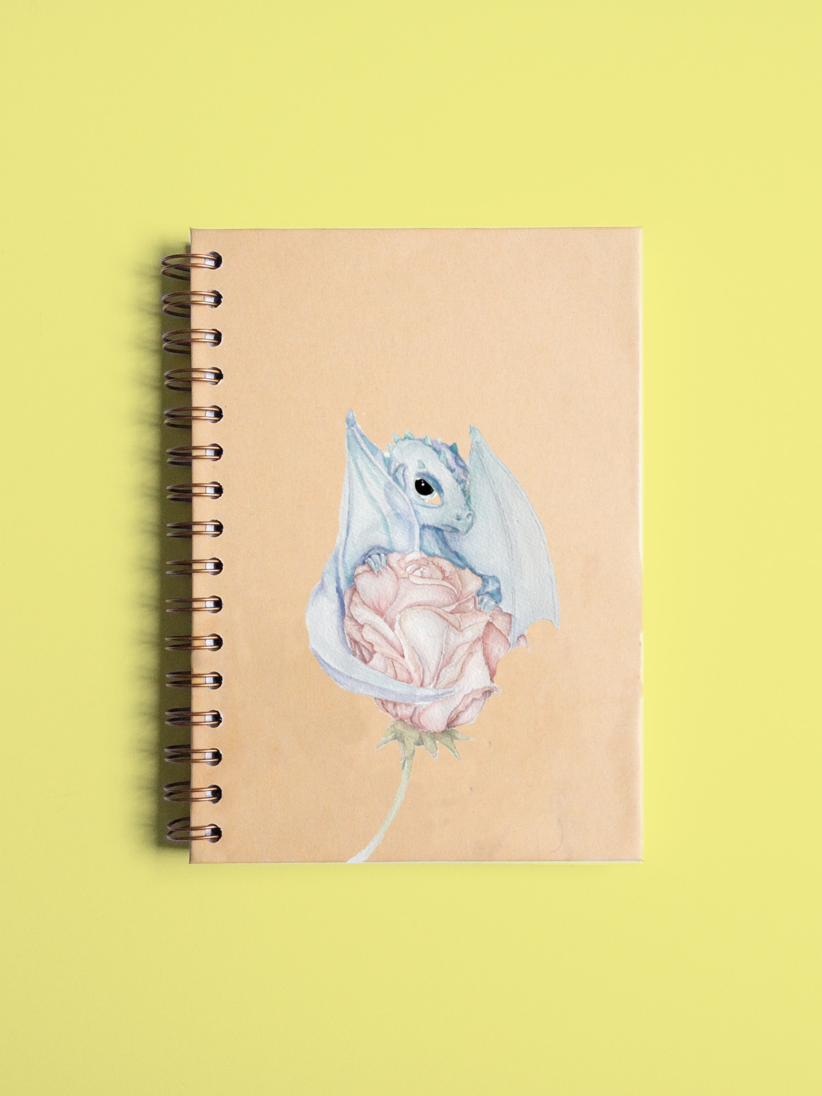 LIBRETA A5 BLANCA PORTADA BABY DRAGON