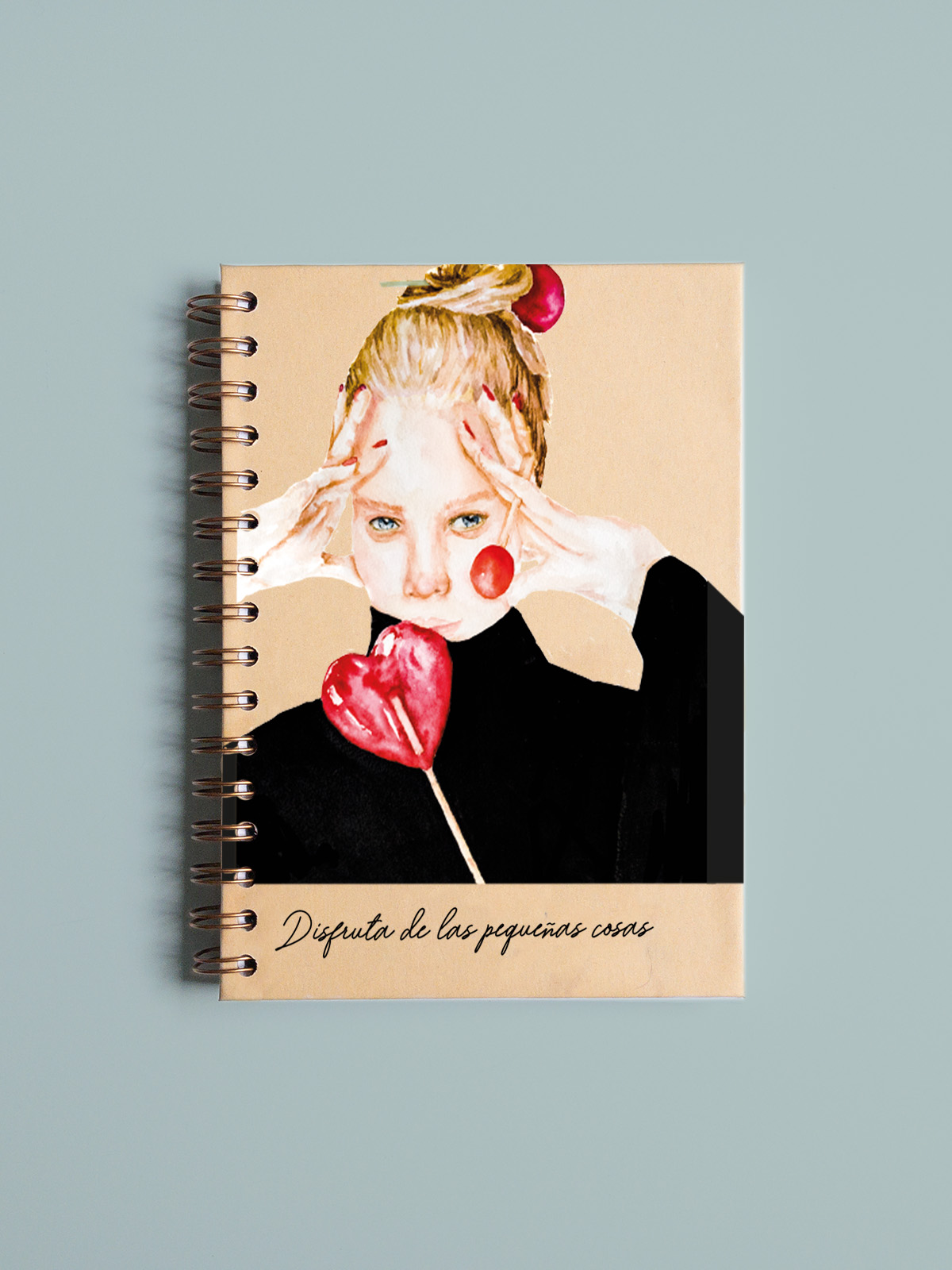 LIBRETA A5 BLANCA PORTADA LOLLIPOP