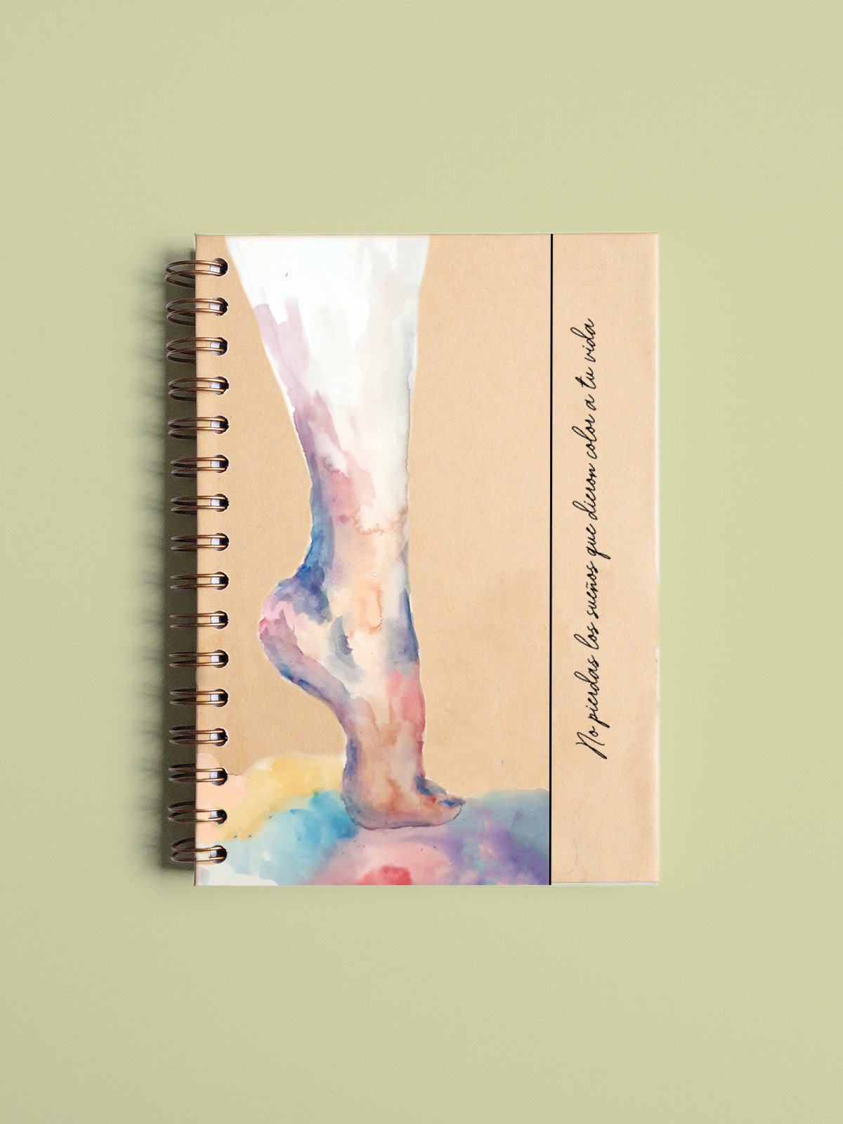 LIBRETA A5 BLANCA PORTADA PIE