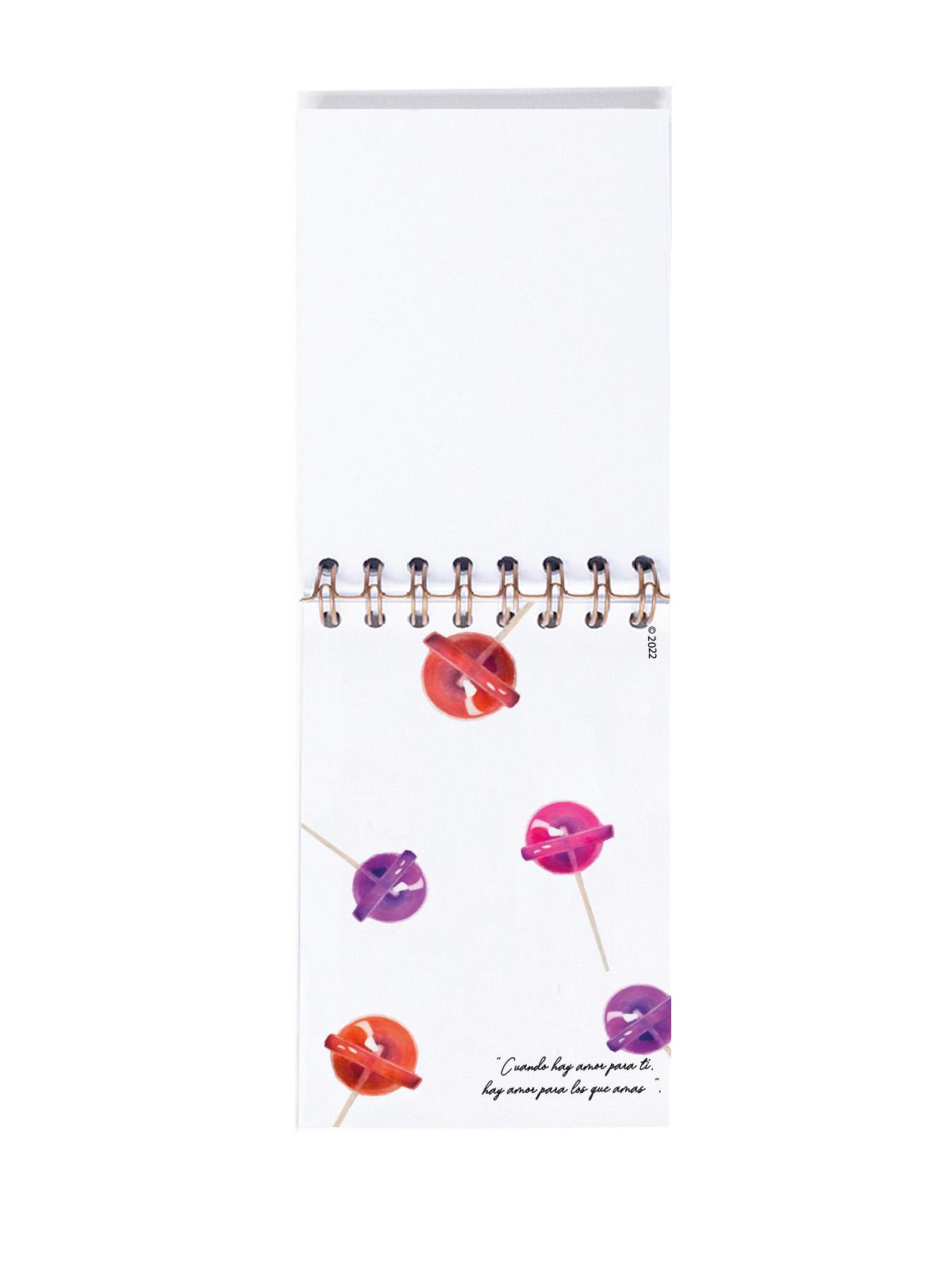 CUADERNO DE NOTAS A6 CONTRAPORTADA INTERIOR LOLLIPOP