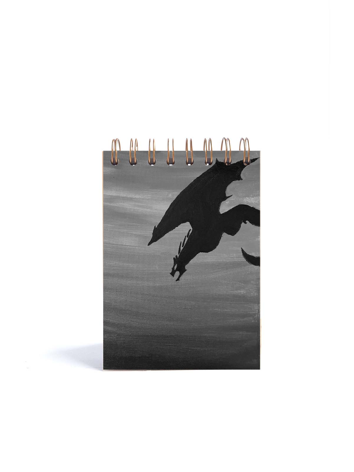CUADERNO DE NOTAS A6 KRAFT CONTRAPORTADA BLACK DRAGON