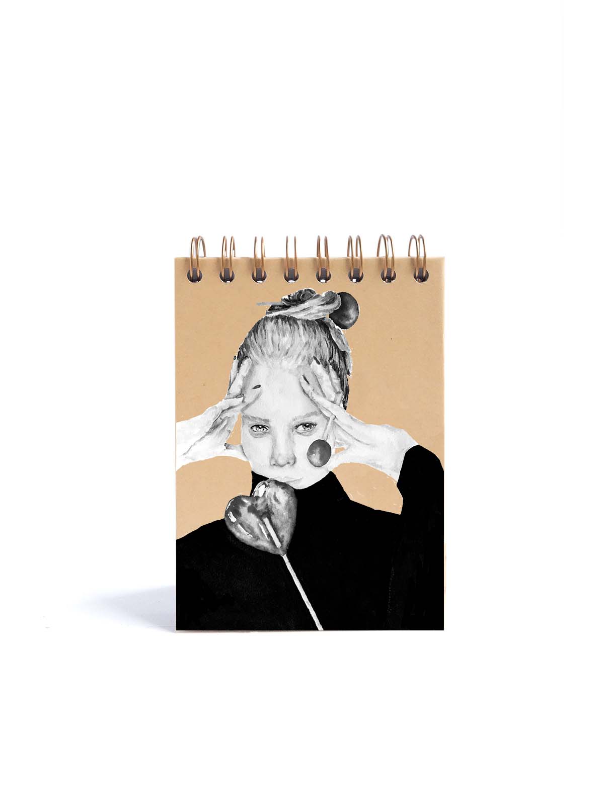 CUADERNO DE NOTAS A6 KRAFT CONTRAPORTADA LOLLIPOP