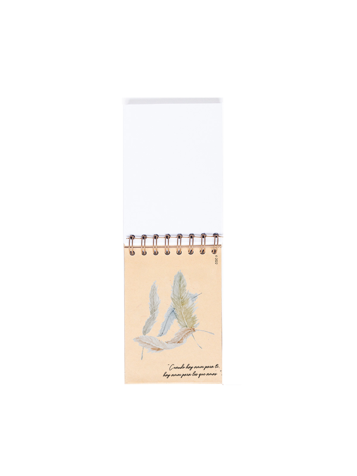 CUADERNO DE NOTAS A6 KRAFT CONTRAPORTADAS INTERIORES ANGEL