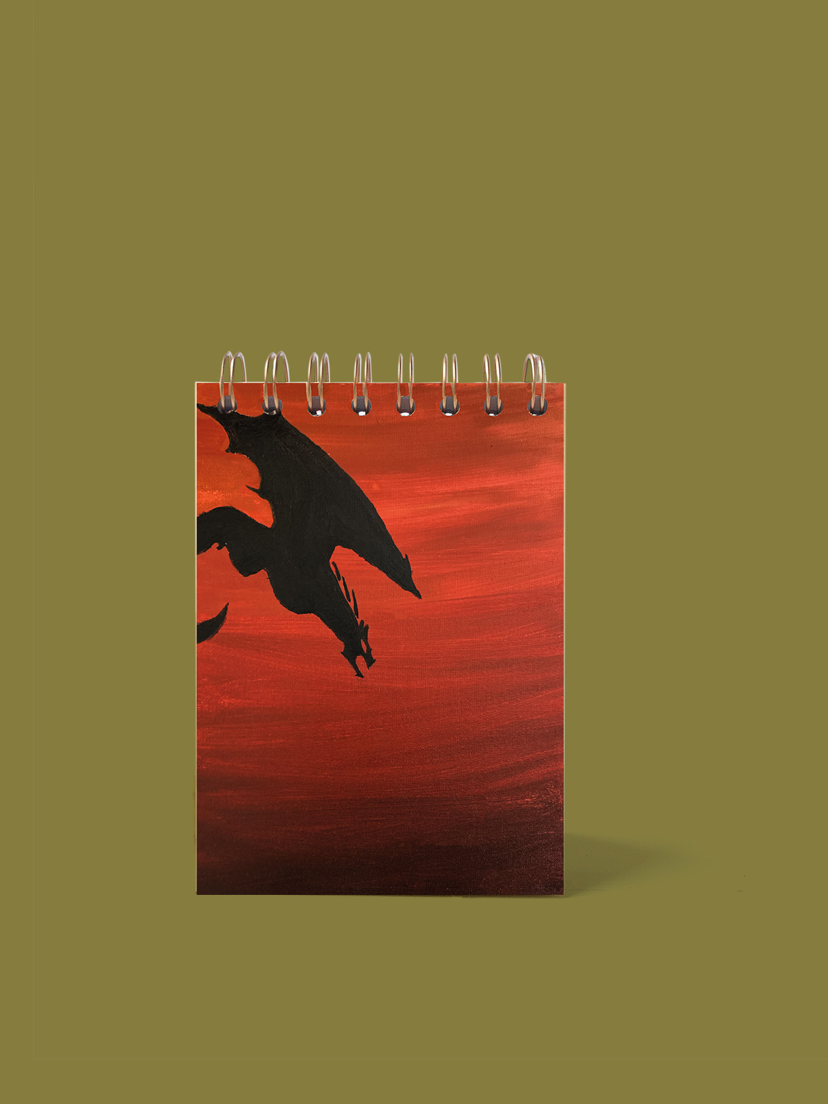 CUADERNO DE NOTAS A6 KRAFT PORTADA BLACK DRAGON