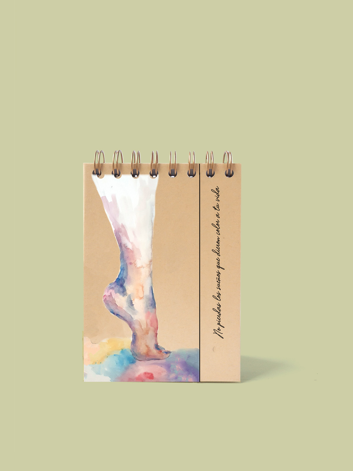 CUADERNO DE NOTAS A6 KRAFT PORTADA PIE
