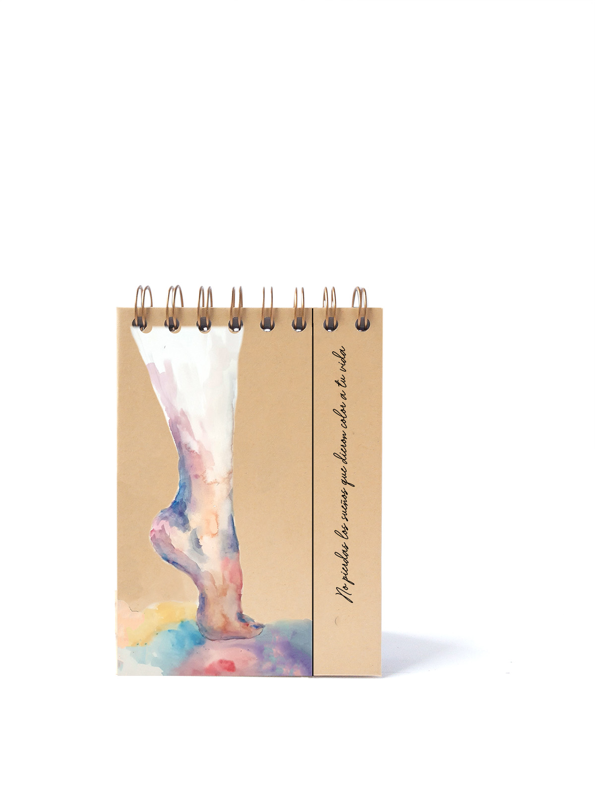 CUADERNO DE NOTAS A6 KRAFT PORTADA PIE