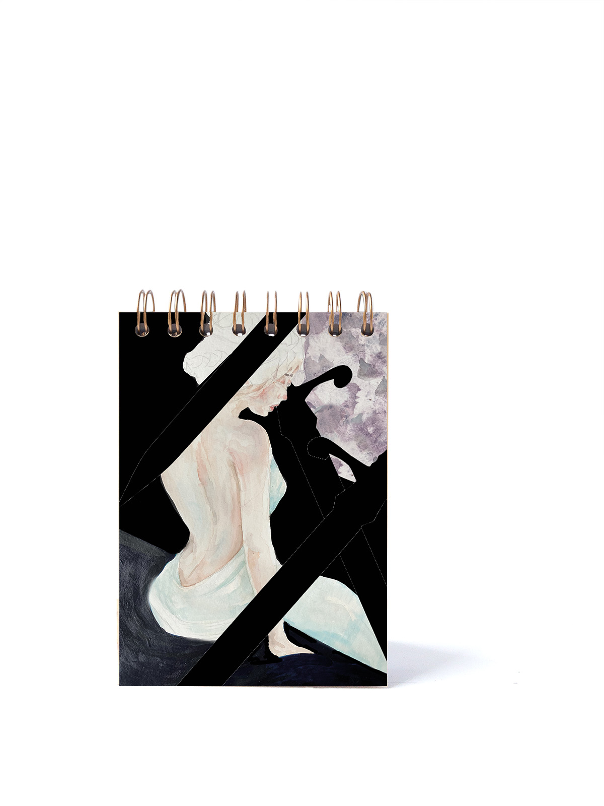 CUADERNO DE NOTAS A6 KRAFT PORTADA PRINCESA ESPADAS