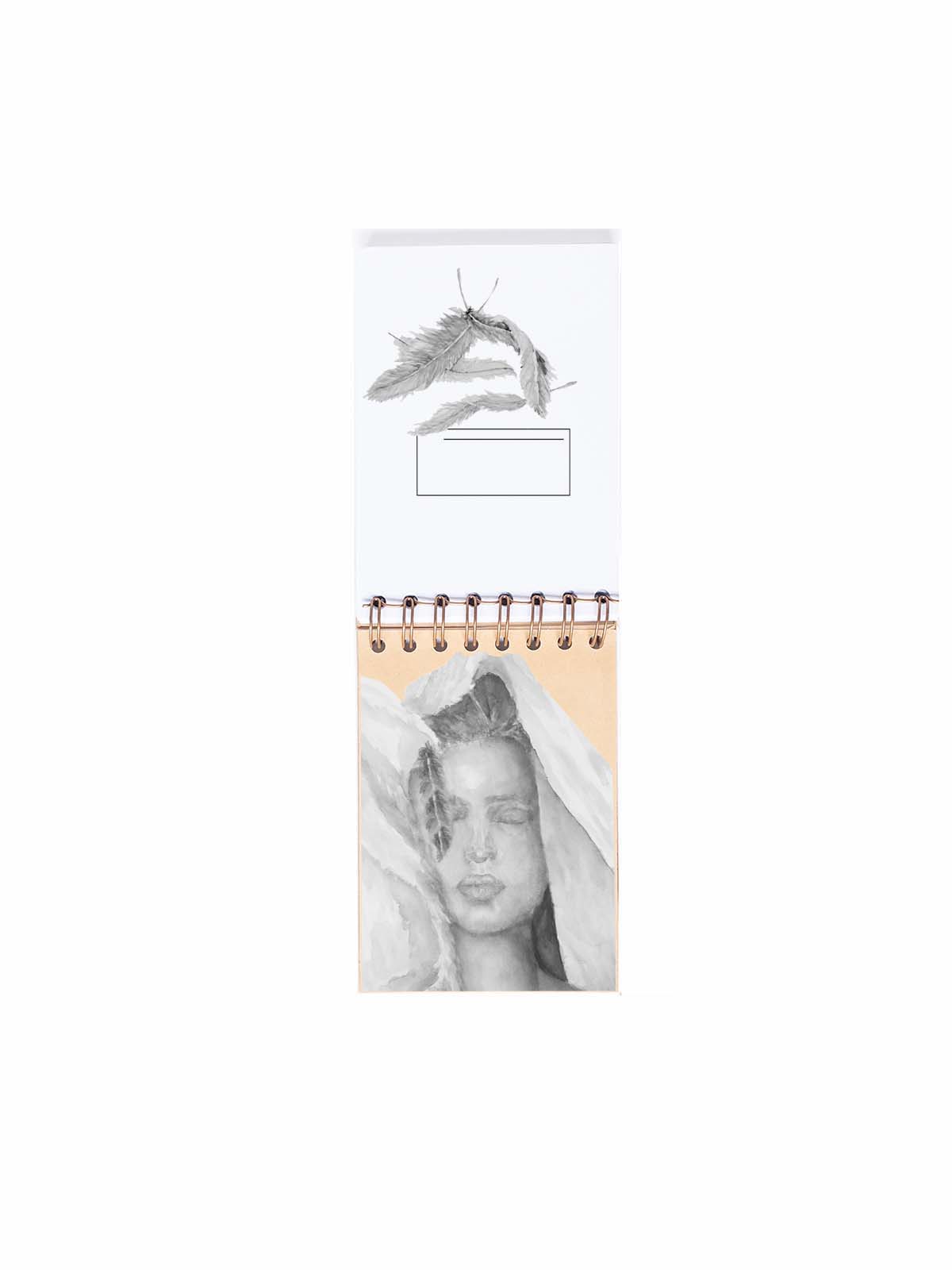 CUADERNO DE NOTAS A6 KRAFT PORTADAS INTERIORES ANGEL