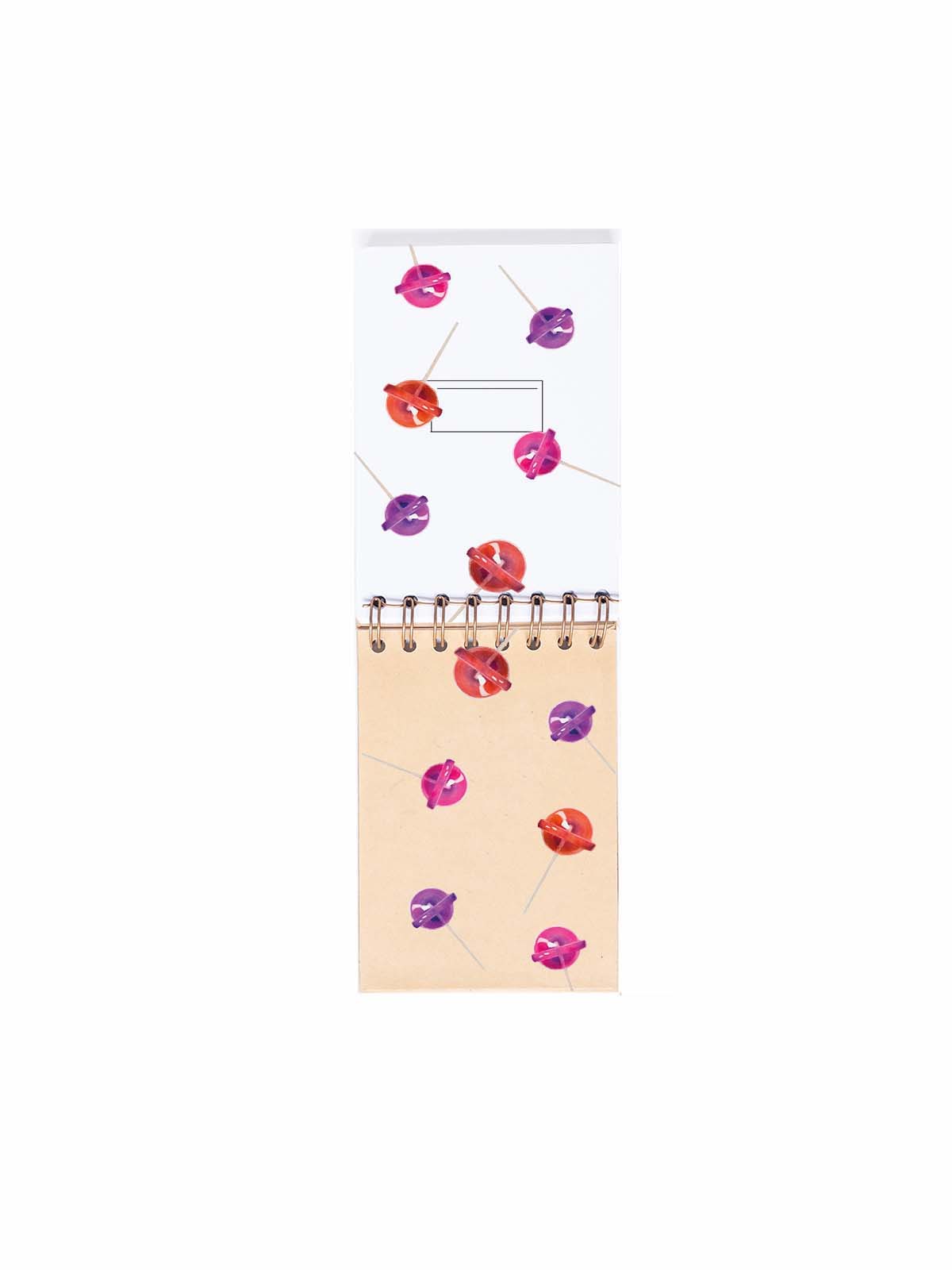 CUADERNO DE NOTAS A6 KRAFT PORTADAS INTERIORES LOLLIPOP