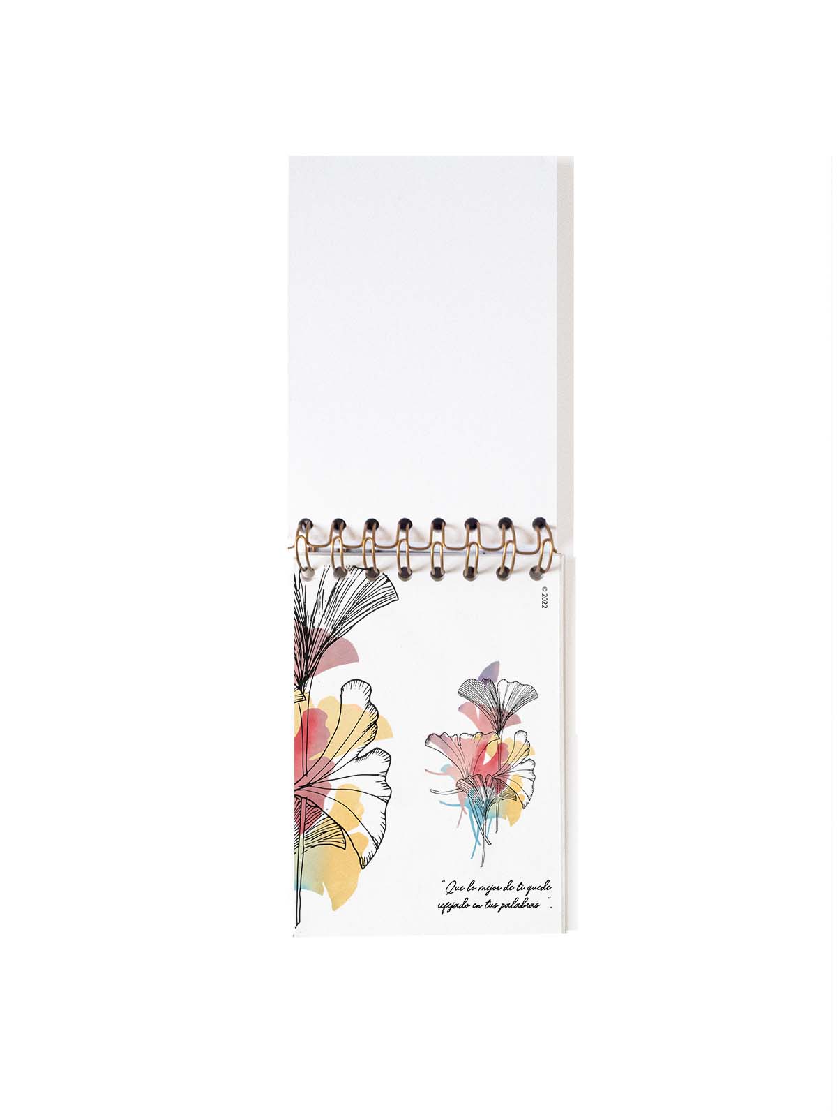 Cuaderno de notas A6 BLANCA CONTRAPORTADA PIE