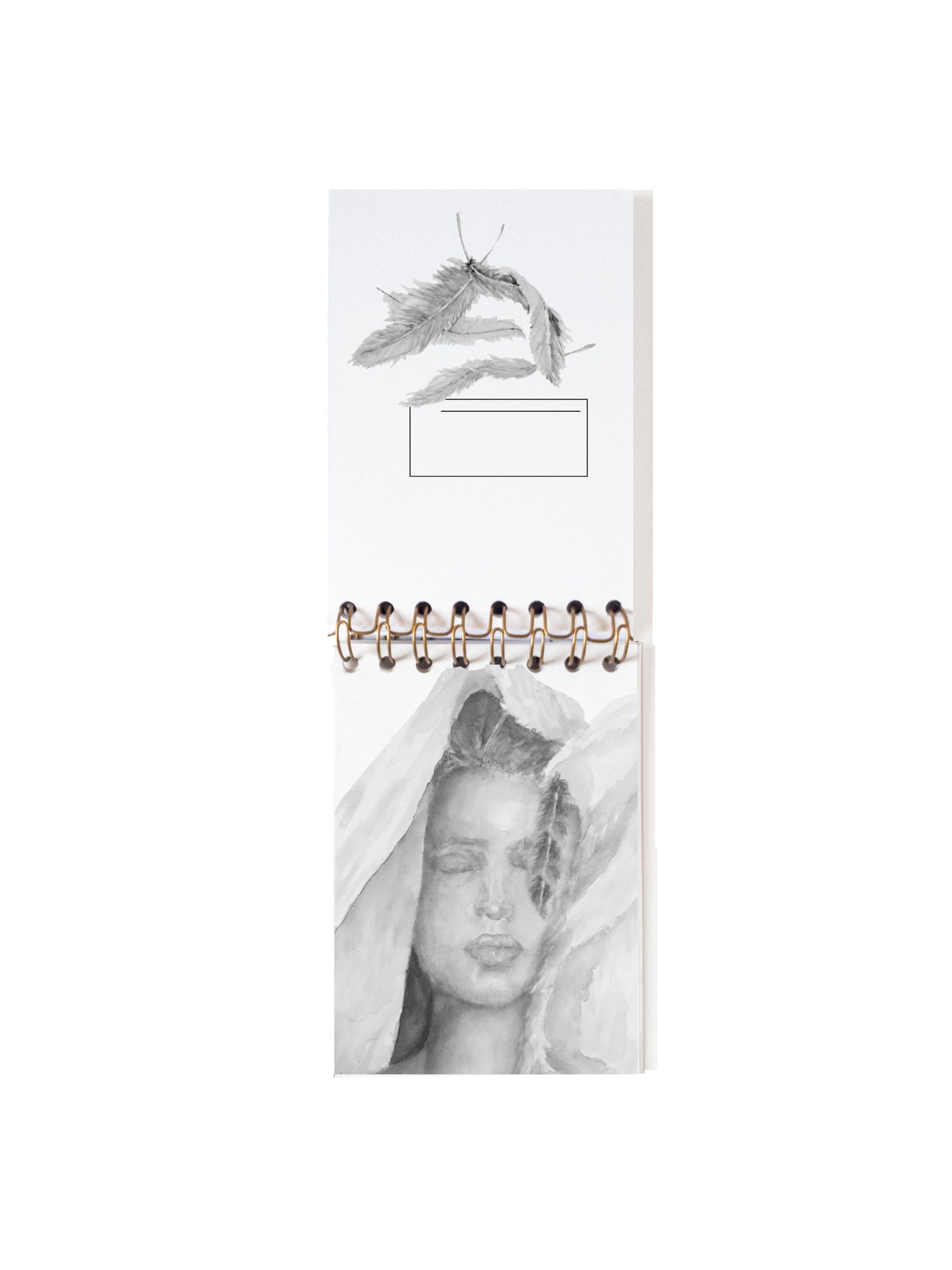 Cuaderno de notas A6 BLANCA PORTADA INTERIOR ANGEL