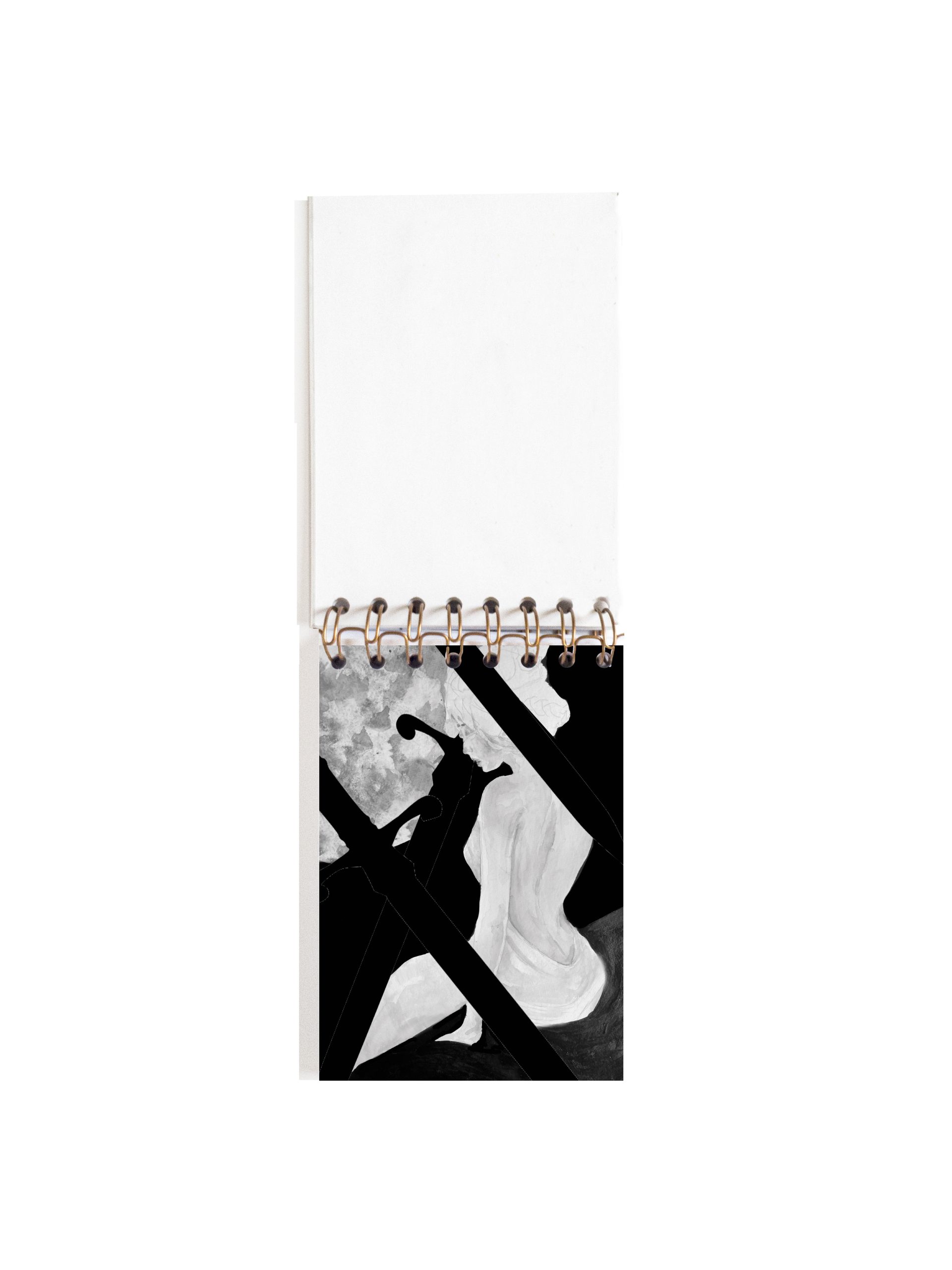 Cuaderno de notas A6 BLANCA PORTADA INTERIOR PRINCESA DE LAS ESPADAS