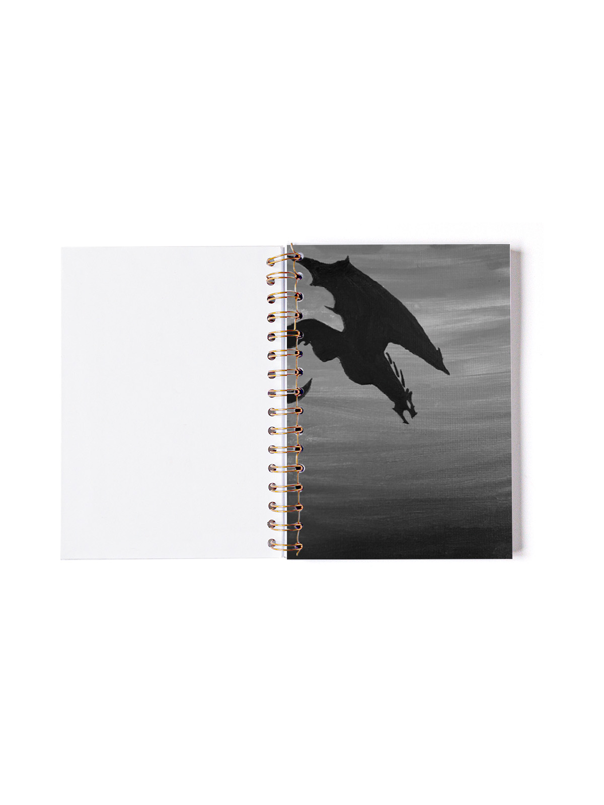 LIBRETA A5 BLANCA CONTRAPORTADA BACK DRAGON
