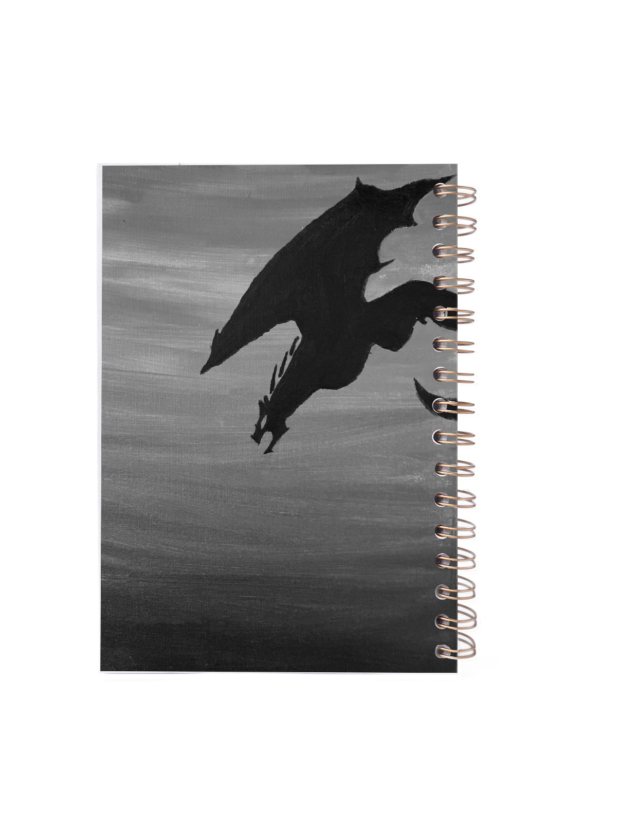 LIBRETA A5 BLANCA CONTRAPORTADA BLACK DRAGON