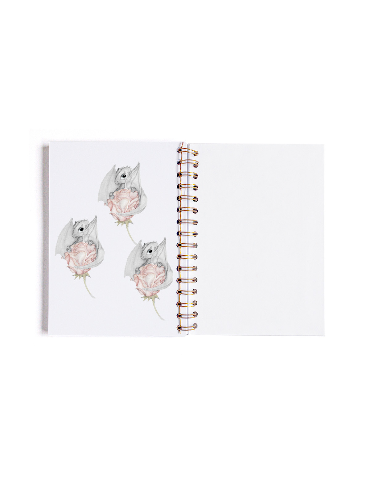 LIBRETA A5 BLANCA PORTADA INTERIOR BABY DRAGON