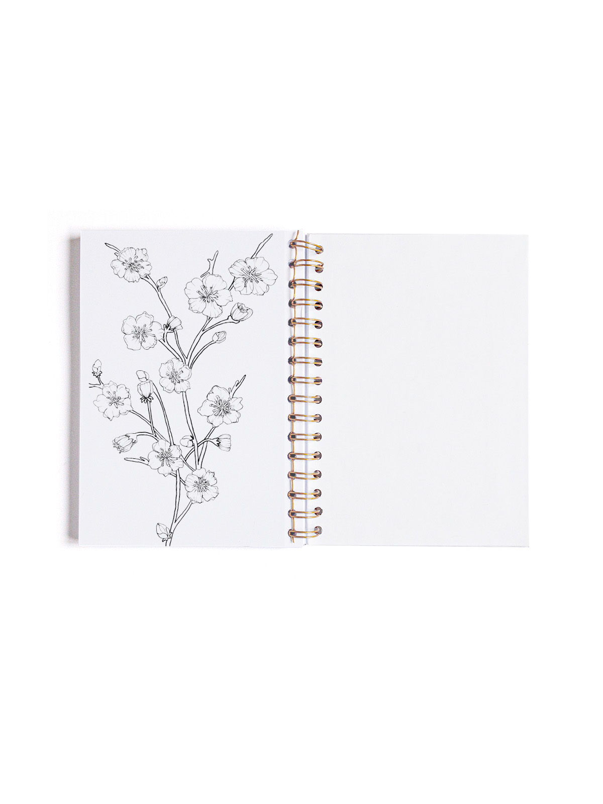 LIBRETA A5 BLANCA PORTADA INTERIOR CEREZO