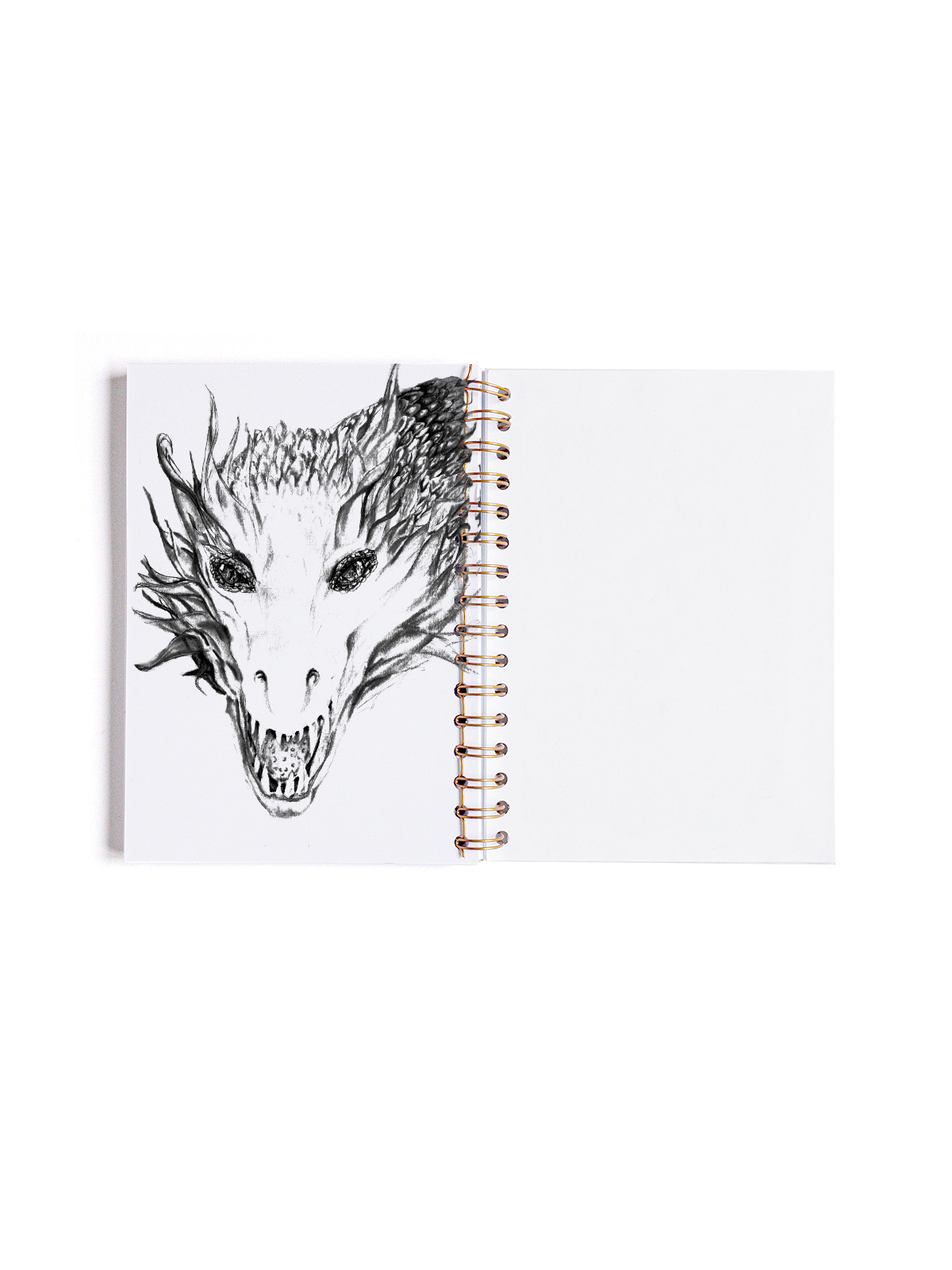 LIBRETA A5 BLANCA PORTADA INTERIOR DRAGON LINEAL