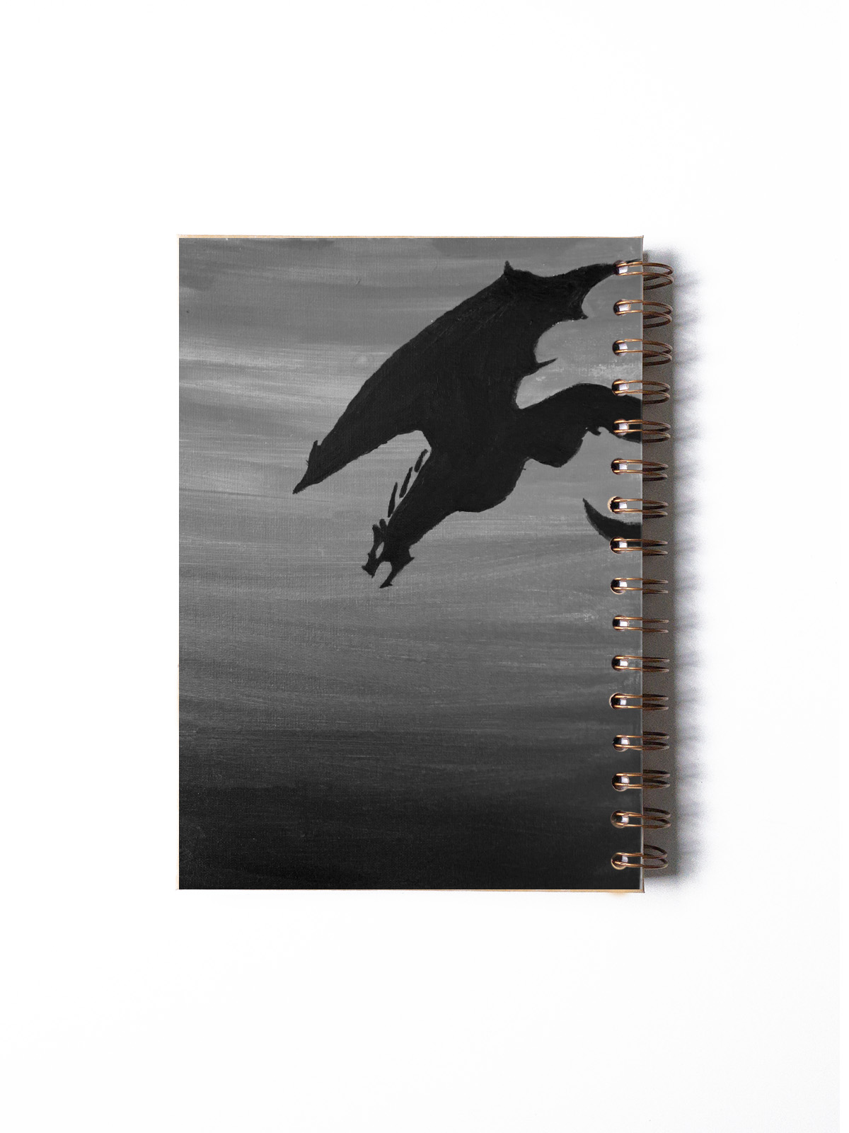 LIBRETA A5 KRAFT CONTRAPORTADA DRAGON ROJO