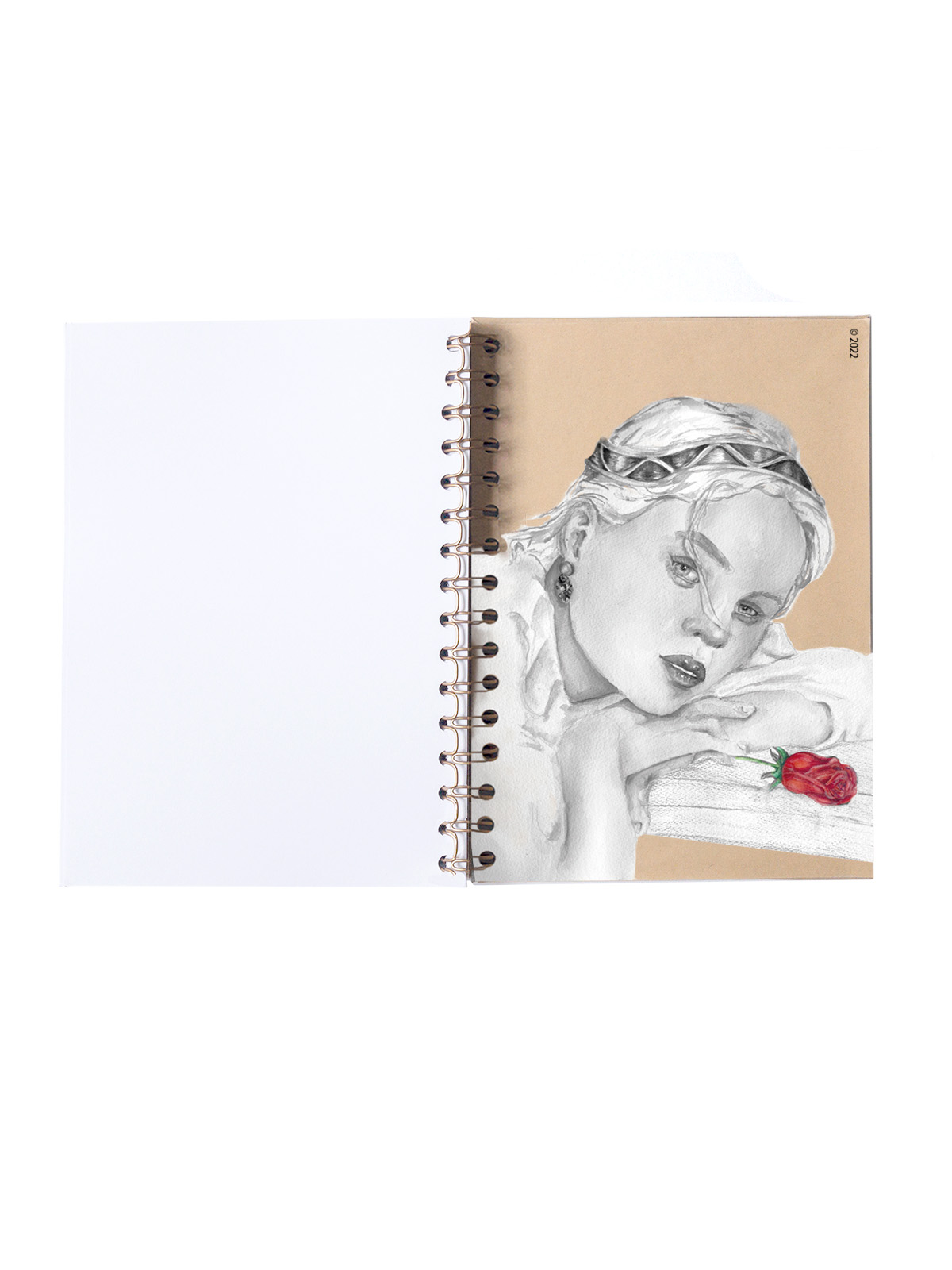 LIBRETA A5 KRAFT CONTRAPORTADA INTERIOR CHICA LIBRO