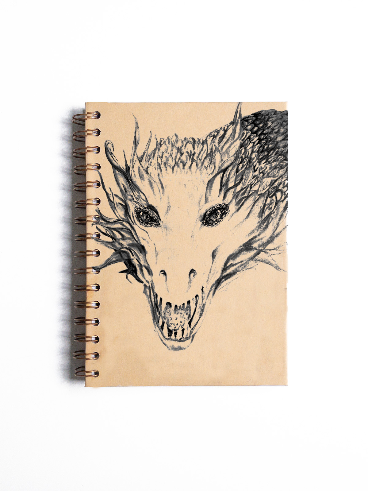 LIBRETA A5 KRAFT PORTADA DELANTERA DRAGON LINEAL