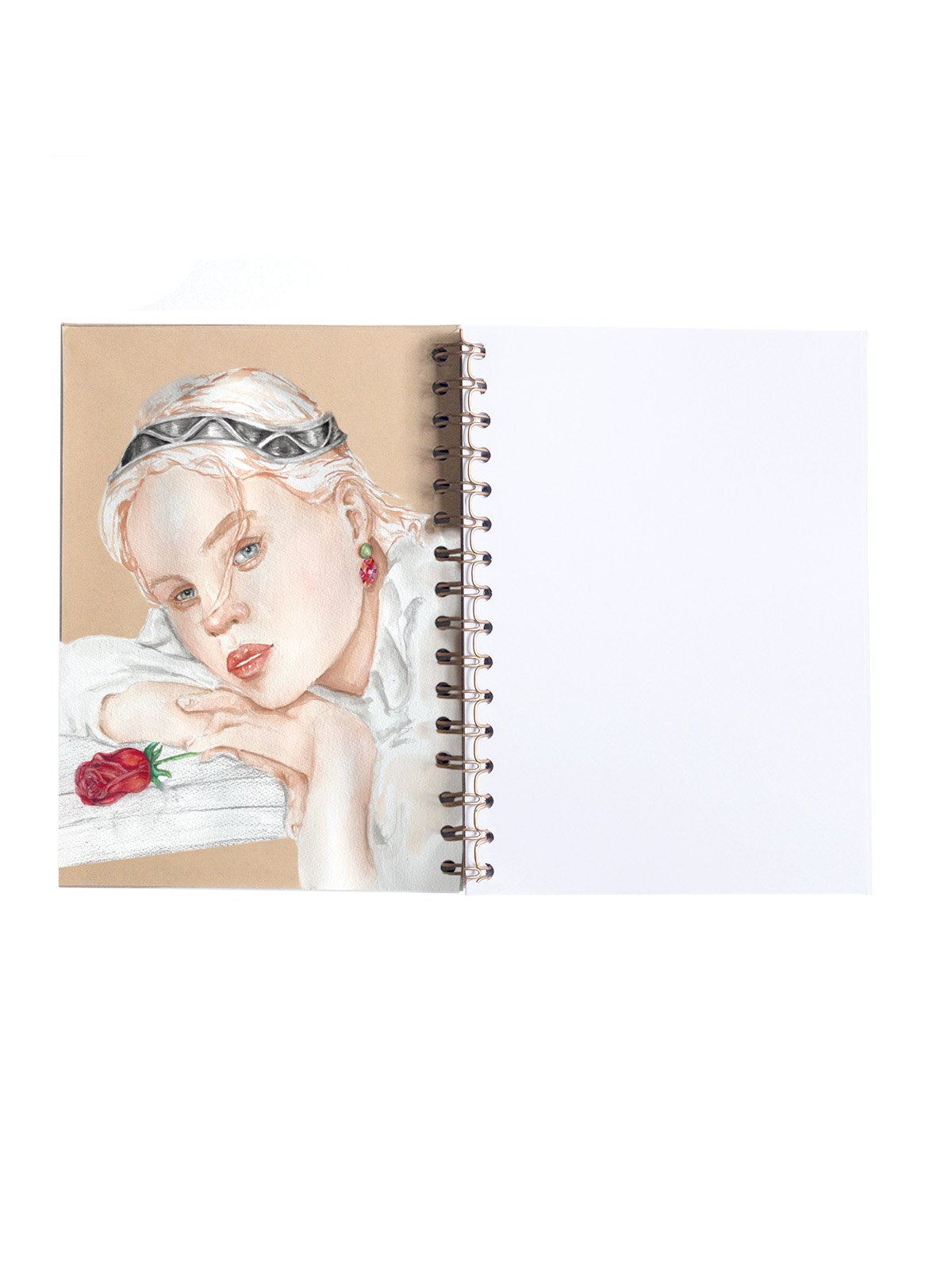 LIBRETA A5 KRAFT PORTADA INTERIOR CHICA ROSA