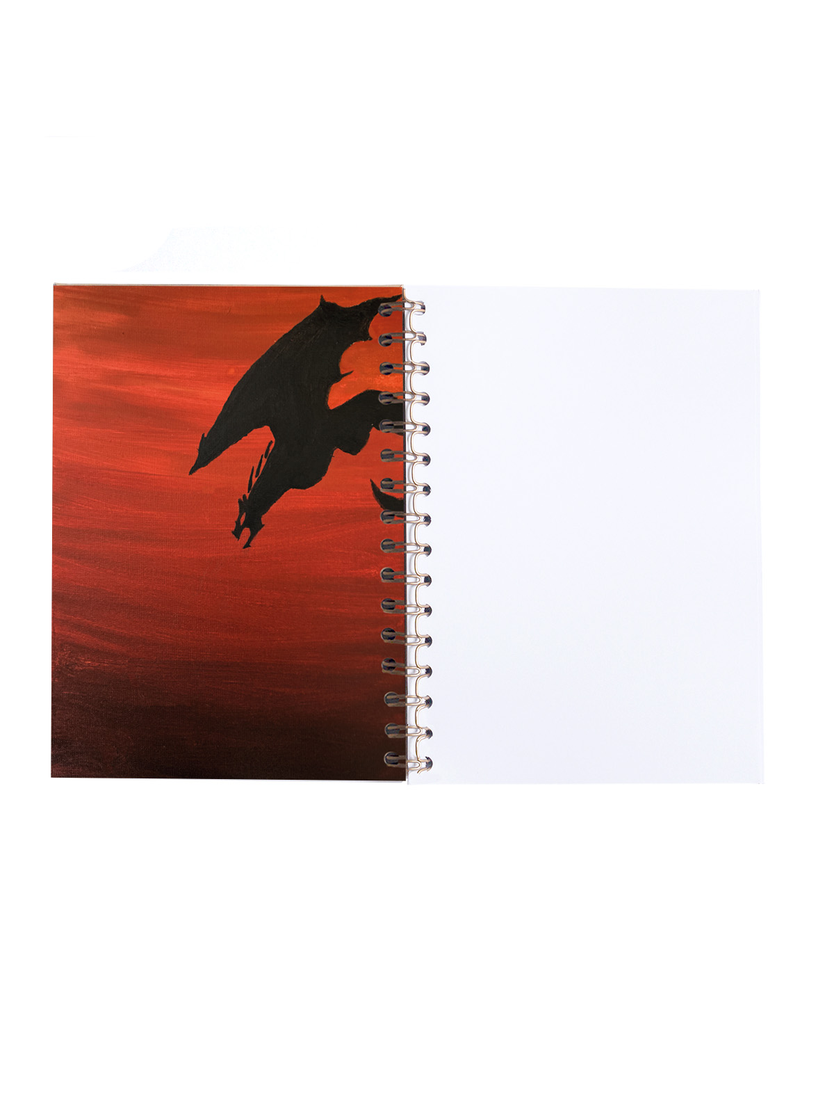 LIBRETA A5 KRAFT PORTADA INTERIOR DRAGON ROJO