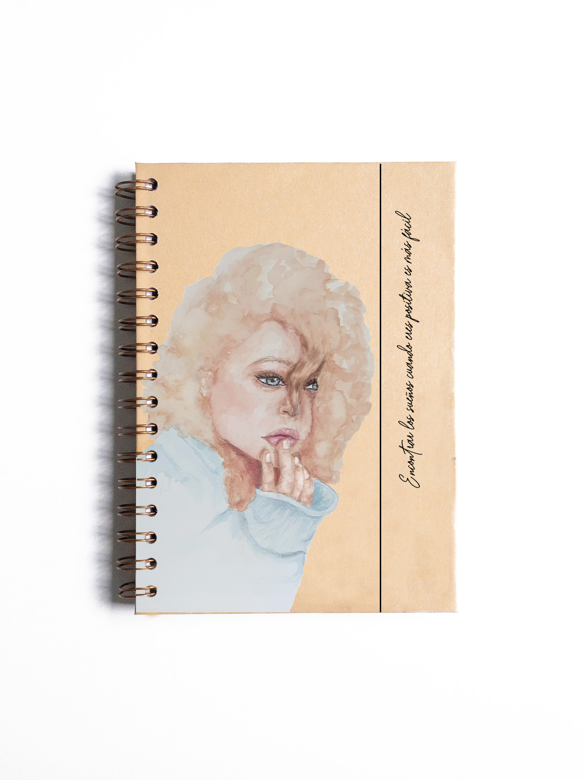 LIBRETA A5 PORTADA DEANTERA RUBIA