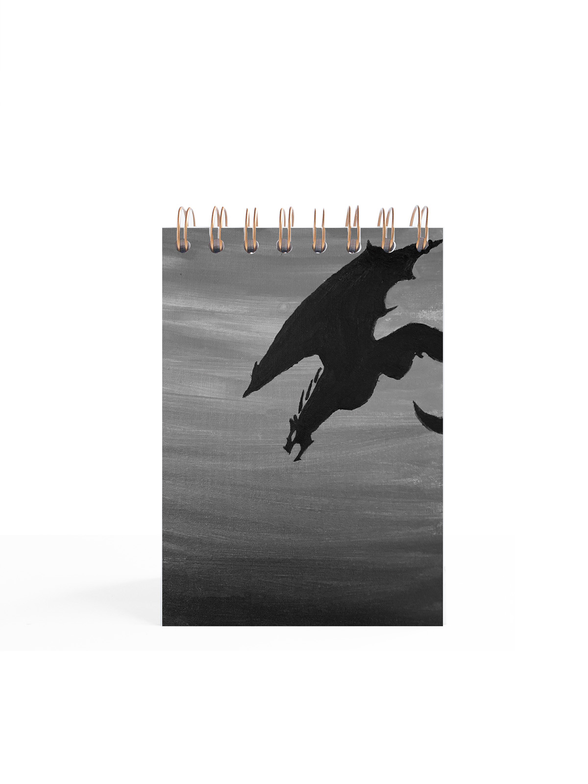 LIBRETA A6 BLANCA CONTRAPORTADA BACK DRAGON
