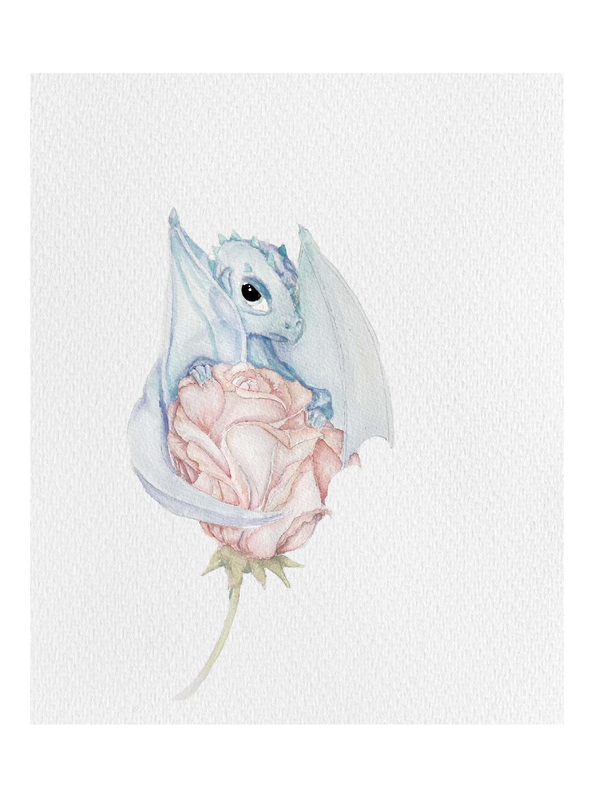 Litografía Baby dragon